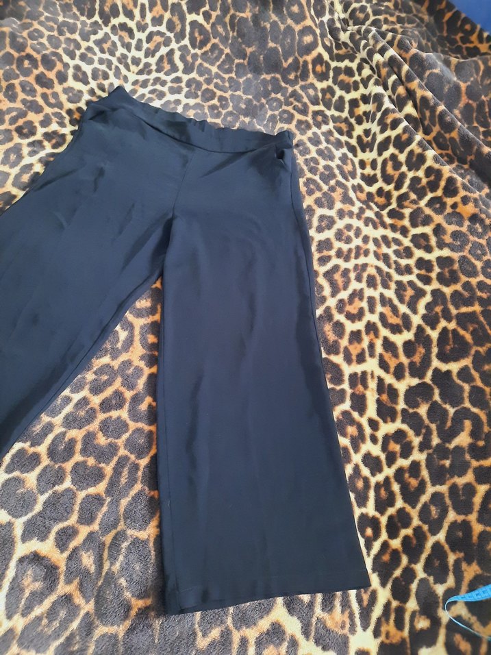 Haze 42 beden yazlık Siyah Salaş Kadın Kumaş Pantolon - Görsel 2