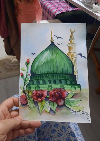 suluboya çalışması Medine Ravza - Görsel 3