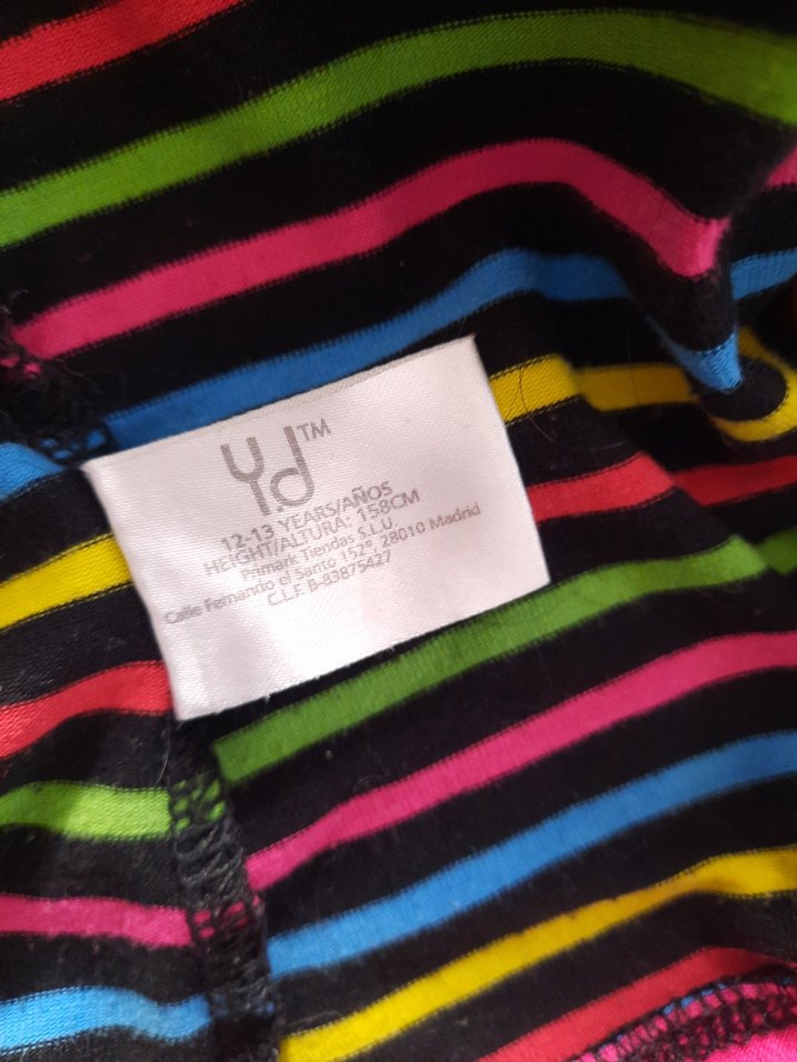 Renkli Çizgili İnce Askılı 12 - 13 yaş  Atlet - Görsel 3