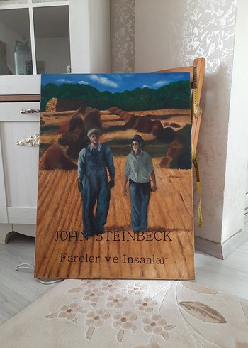 John Steinbeck - Fareler ve Insanlar yağlıboya tablo