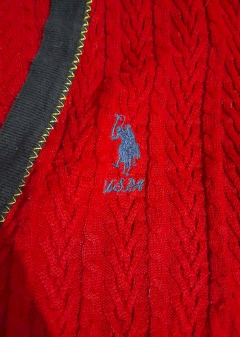 Bordo hırka u.s. polo assn - Görsel 3