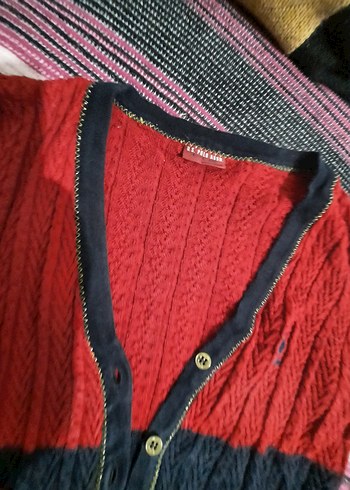 Bordo hırka u.s. polo assn - Görsel 2