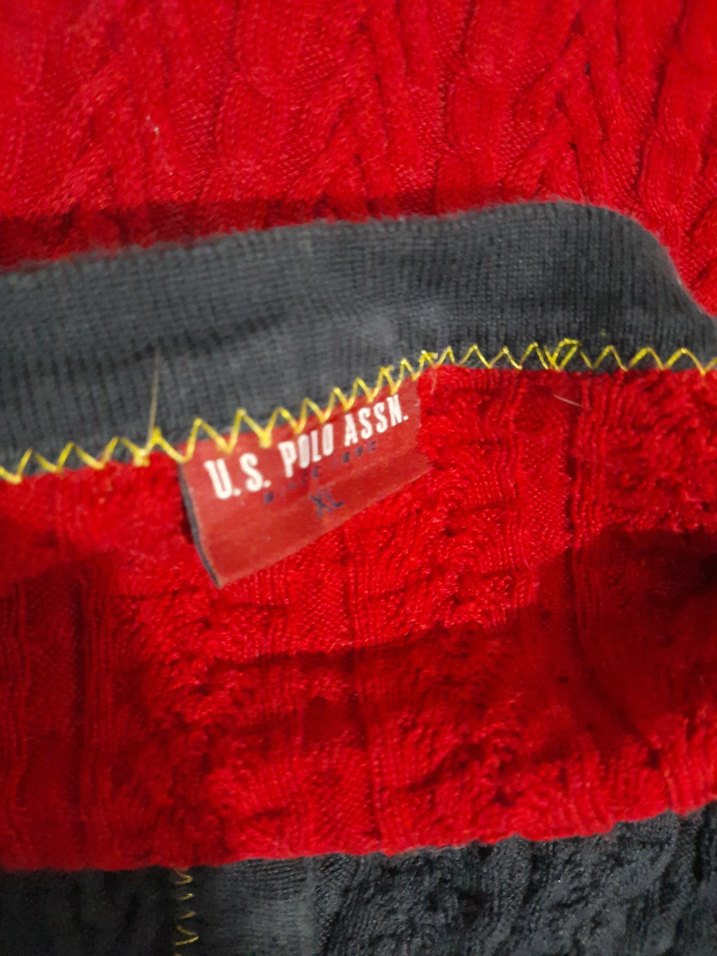 Bordo hırka u.s. polo assn - Görsel 5