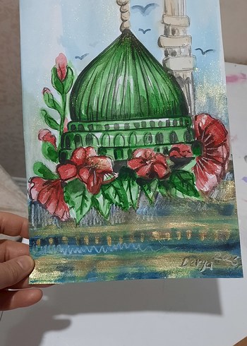 suluboya çalışması kendi çalişmam medine - Görsel 3