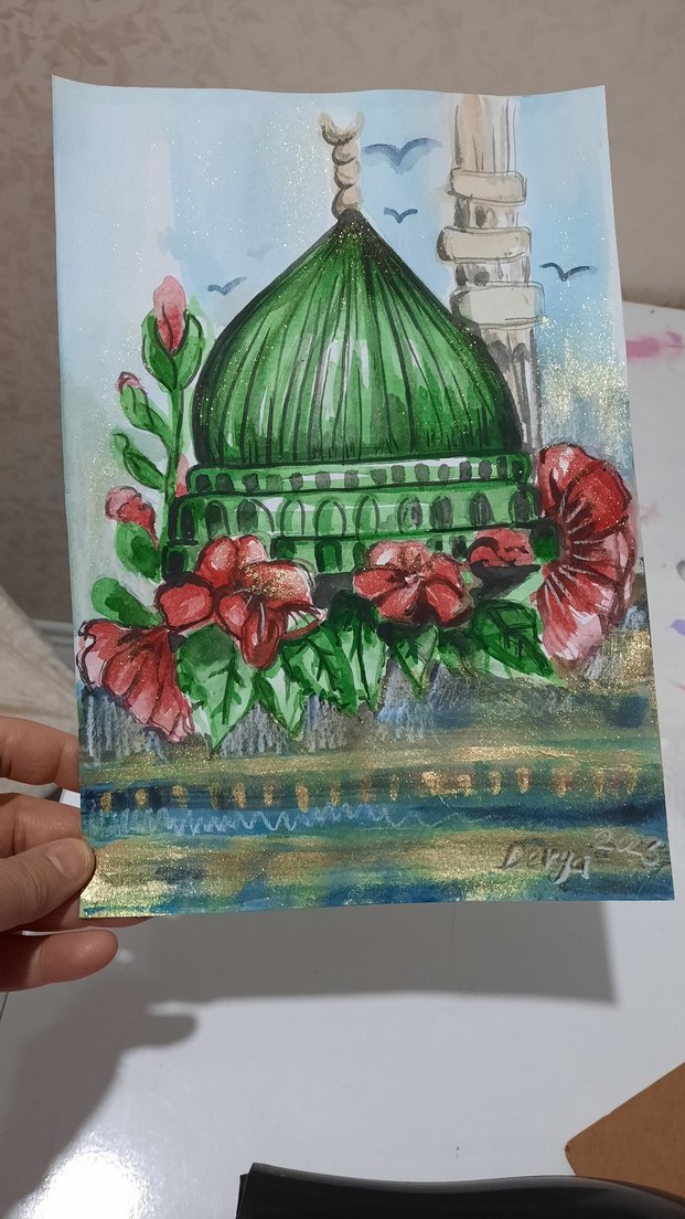 suluboya çalışması kendi çalişmam medine - Görsel 3