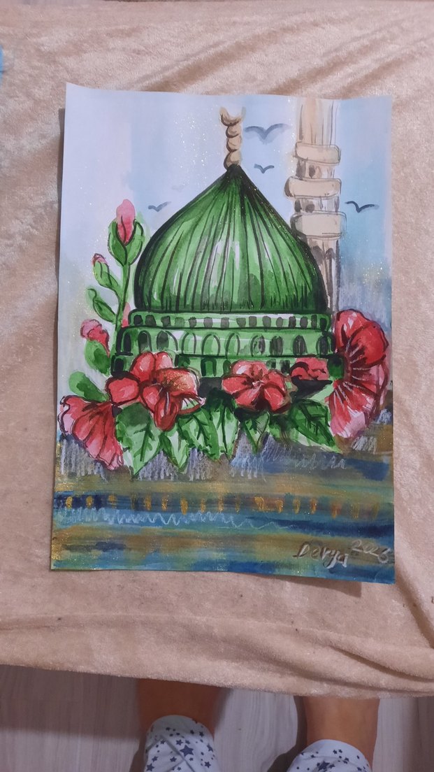 suluboya çalışması kendi çalişmam medine - Görsel 2