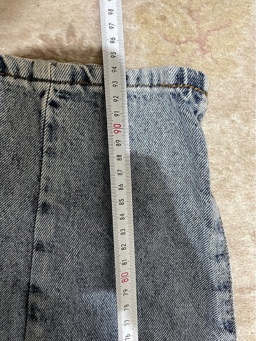 27 Beden mavi Renk Koton mom jean