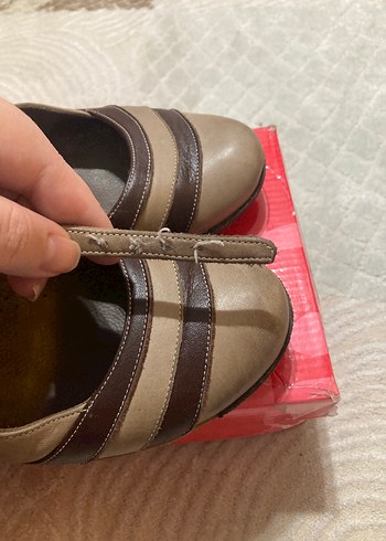 Kahverengi Tokal Dolgu Topuk Ayakkabı/38 numara/ 2 kere giyildi - Görsel 5