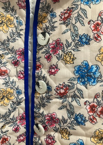 Çiçek Desenli Bohem Kadın Ceket/ SIFIR ÜRÜN - Görsel 4