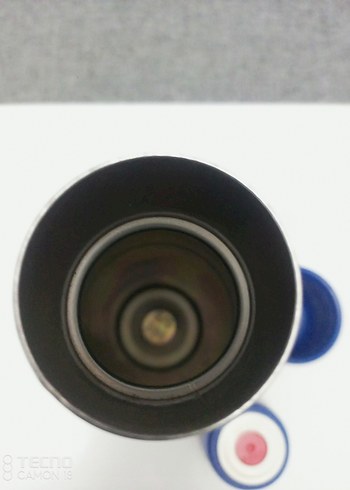 Mavi Kapaklı Gri Termos Şişe - Görsel 4