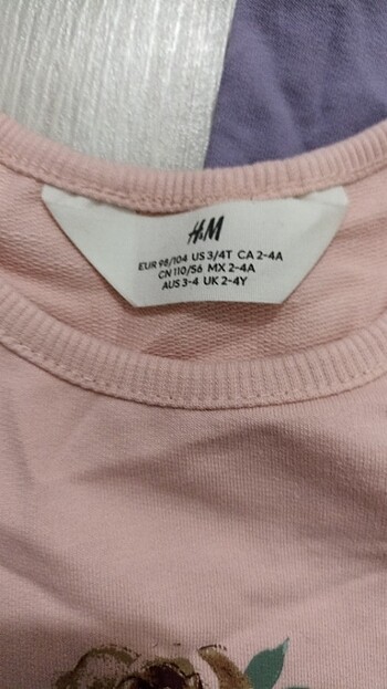 H&M Kız çocuk uzun kollu t-shirt kalın 