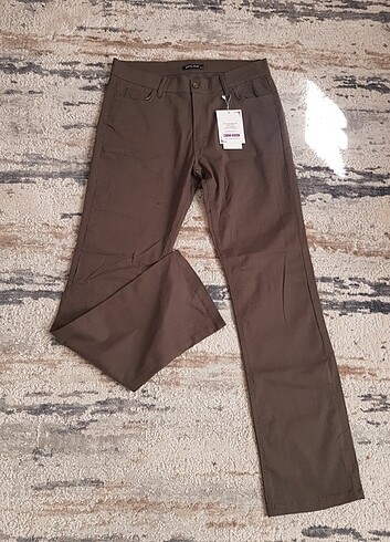42 Beden bordo Renk Sefamerve Marka Geniş paça yüksek bel rahat pantalon