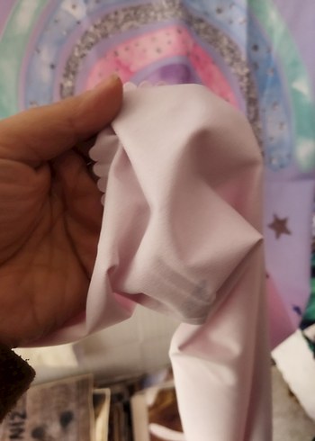 Pembe Pastel Desenli Çocuk tek kanat nefes isimli fon perde - Görsel 3