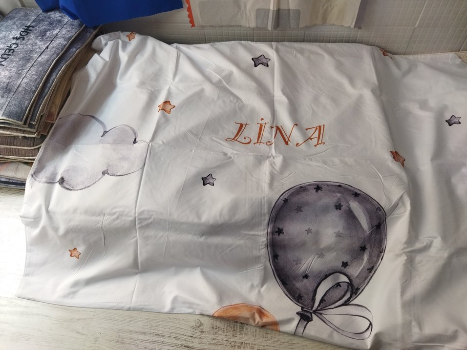 Baskılı Gri Çocuk Nevresim ve yastık kılıfı - Görsel 2