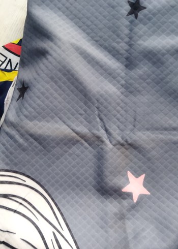 Gri Baskılı Çocuk Yatak örtüsü ve yastık kılıfı - Görsel 3