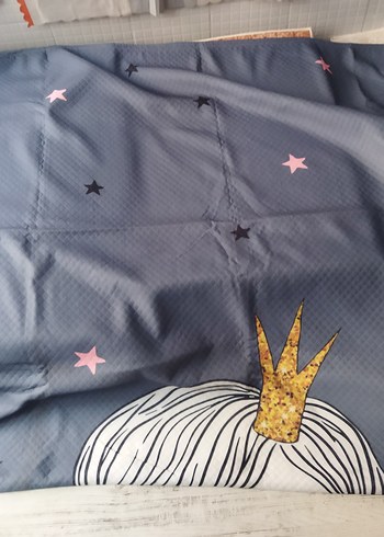 Gri Baskılı Çocuk Yatak örtüsü ve yastık kılıfı - Görsel 2