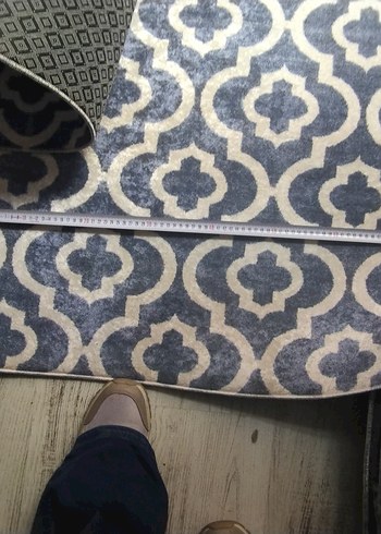 Gri Desenli Baskılı Banyo paspas - Görsel 6