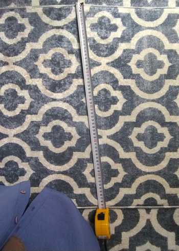 Gri Desenli Baskılı Banyo paspas - Görsel 2