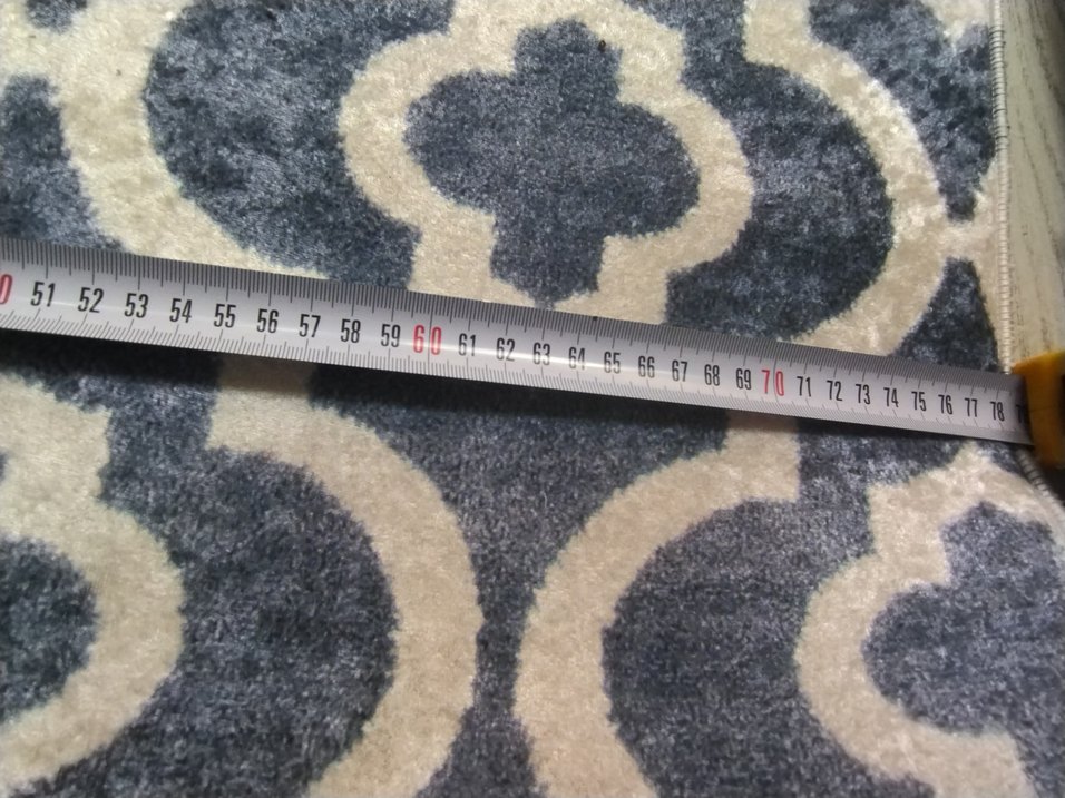 Gri Desenli Baskılı Banyo paspas - Görsel 4