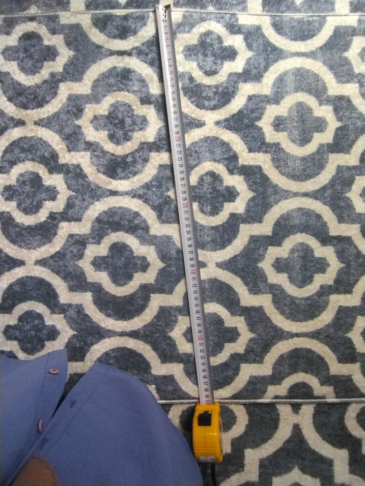 Gri Desenli Baskılı Banyo paspas - Görsel 2