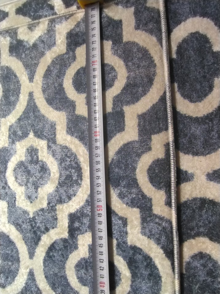 Gri Desenli Baskılı Banyo paspas - Görsel 3