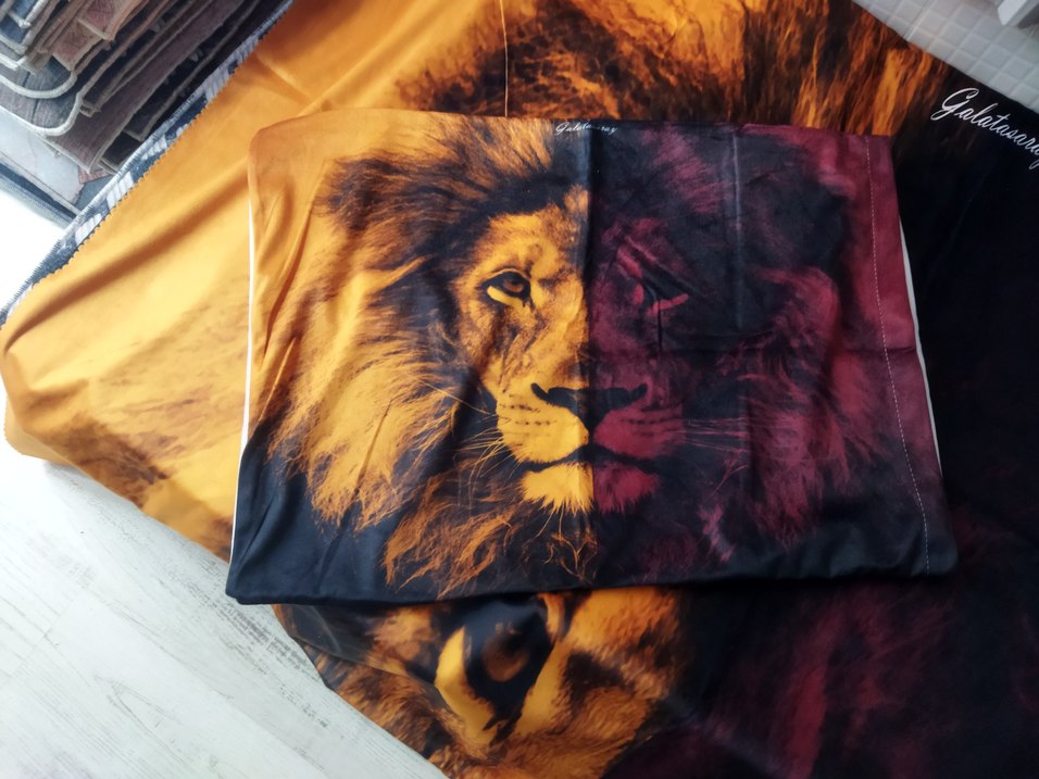 Yatak örtüsü yastık kılıfı ve çift kanat fon perde kadife kumaş - Görsel 3