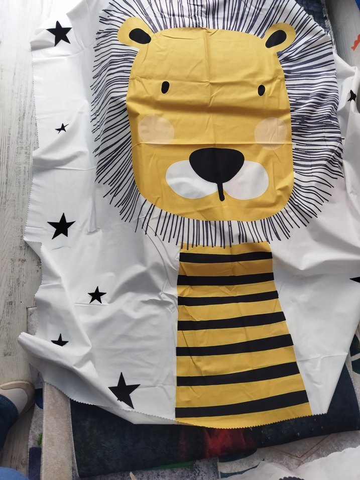 Sarı Aslan Desenli Çocuk Uyku Örtüsü - Görsel 2