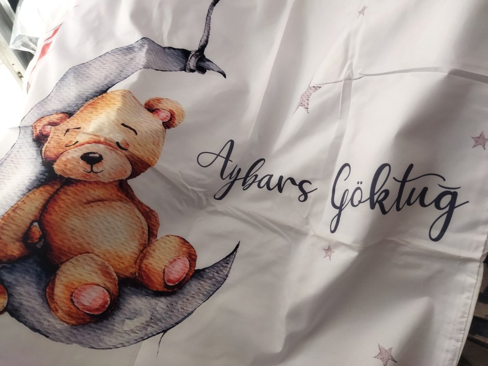 Baskılı Çocuk nevresim Ayı Desenli - Görsel 2