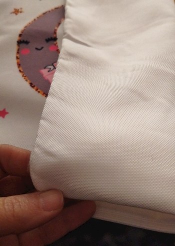 Pembe Parlak Baskılı Çocuk Kırlent kılıfı - Görsel 2