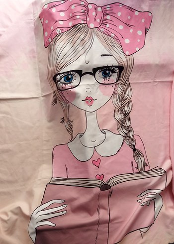 Pembe Baskılı Çocuk Yatak örtüsü - Görsel 2