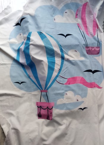 Pastel Mavi Baskılı Çocuk Uyku Örtüsü - Görsel 2