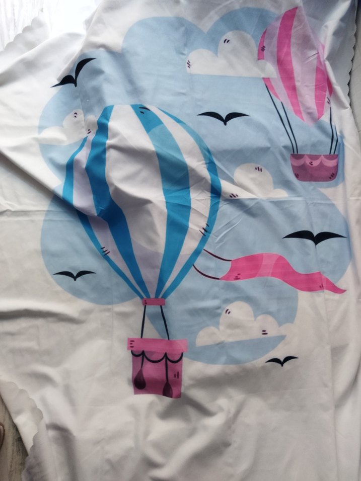 Pastel Mavi Baskılı Çocuk Uyku Örtüsü - Görsel 2