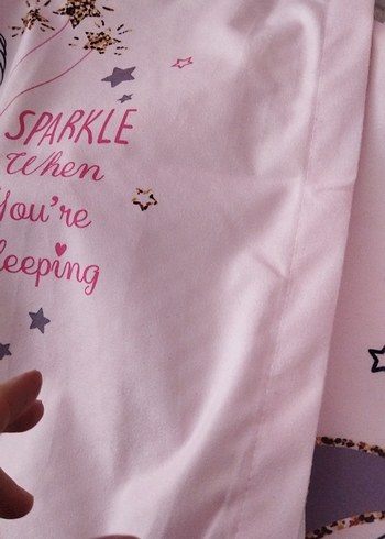 Kız Çocuk Pembe Baskılı 3 adet yastık kılıfı - Görsel 3