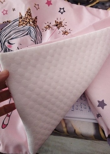 Kız Çocuk Pembe Baskılı 3 adet yastık kılıfı - Görsel 2