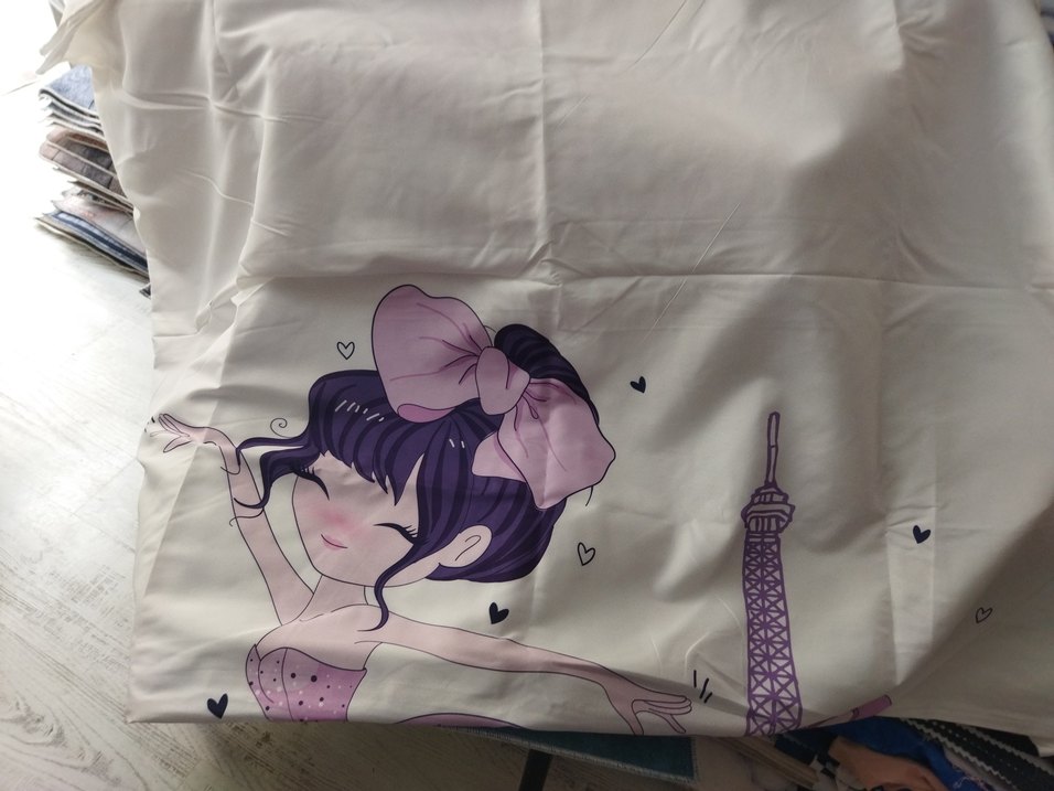 Mor Baskılı Çocuk nevresim ve yastık kılıfı - Görsel 5