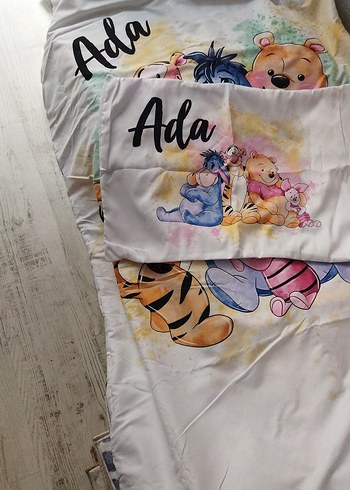 Pastel Renkli Baskılı Çocuk nevresim ve yastık kılıfı - Görsel 3