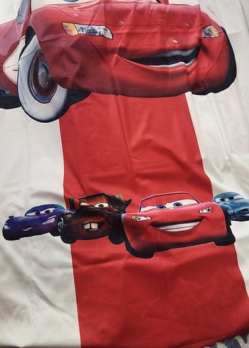 Renkli Kırmızı örtü ölçüsü 1.40*2.10 - Görsel 2