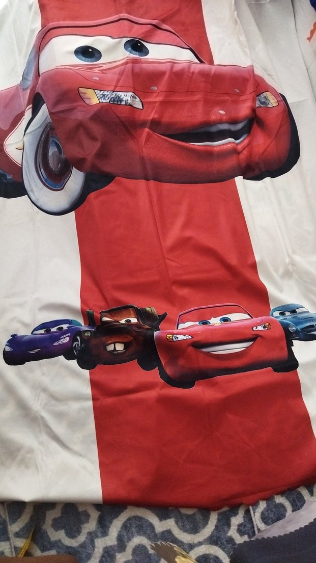 Renkli Kırmızı örtü ölçüsü 1.40*2.10 - Görsel 2