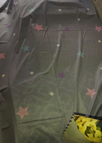 Gri Yıldız Desenli Yatak örtüsü - Görsel 2