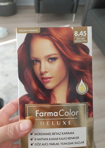  Beden FarmaColor Deluxe 8.45 Tarçın Bakır Saç Boyası