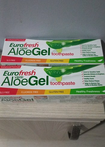Eurofresh AloeGel Diş Macunu SLS ve Florürsüz - Görsel 4