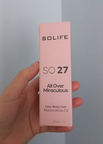 Solife SO27 Çok Amaçlı Onarıcı Yağ 100ml - Görsel 4