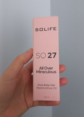 Solife SO27 Çok Amaçlı Onarıcı Yağ 100ml - Görsel 3