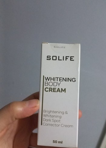 Solife Beyazlatıcı Vücut Kremi 50 ml - Görsel 4
