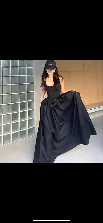 Diğer Siyah uzun elbise