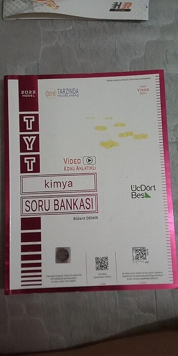 2022 model Tyt üç dört beş yayınları kimya soru bankasi