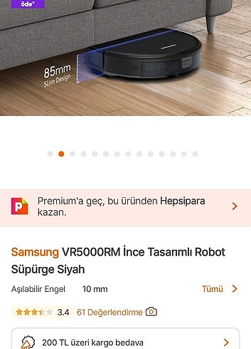 Samsung Samsung VR5000RM robot süpürge 