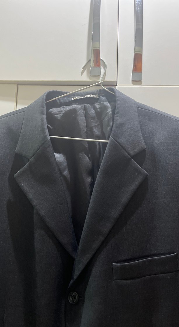 Düğmeli Siyah Erkek Ceket - Görsel 2