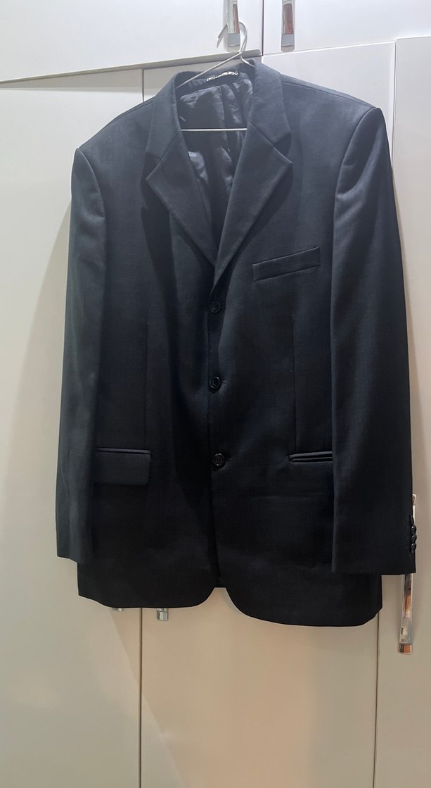 Düğmeli Siyah Erkek Ceket - Görsel 3