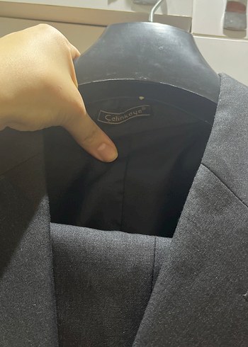 Siyah Düğmeli Erkek Takım Elbise Ceket - Görsel 2